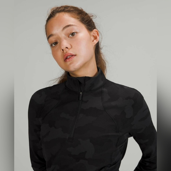 Lululemon Its Rulu Run Cropped Half-ZipHeritage 365 Camo Deep Coal Multi 6 - Picture 2 of 12